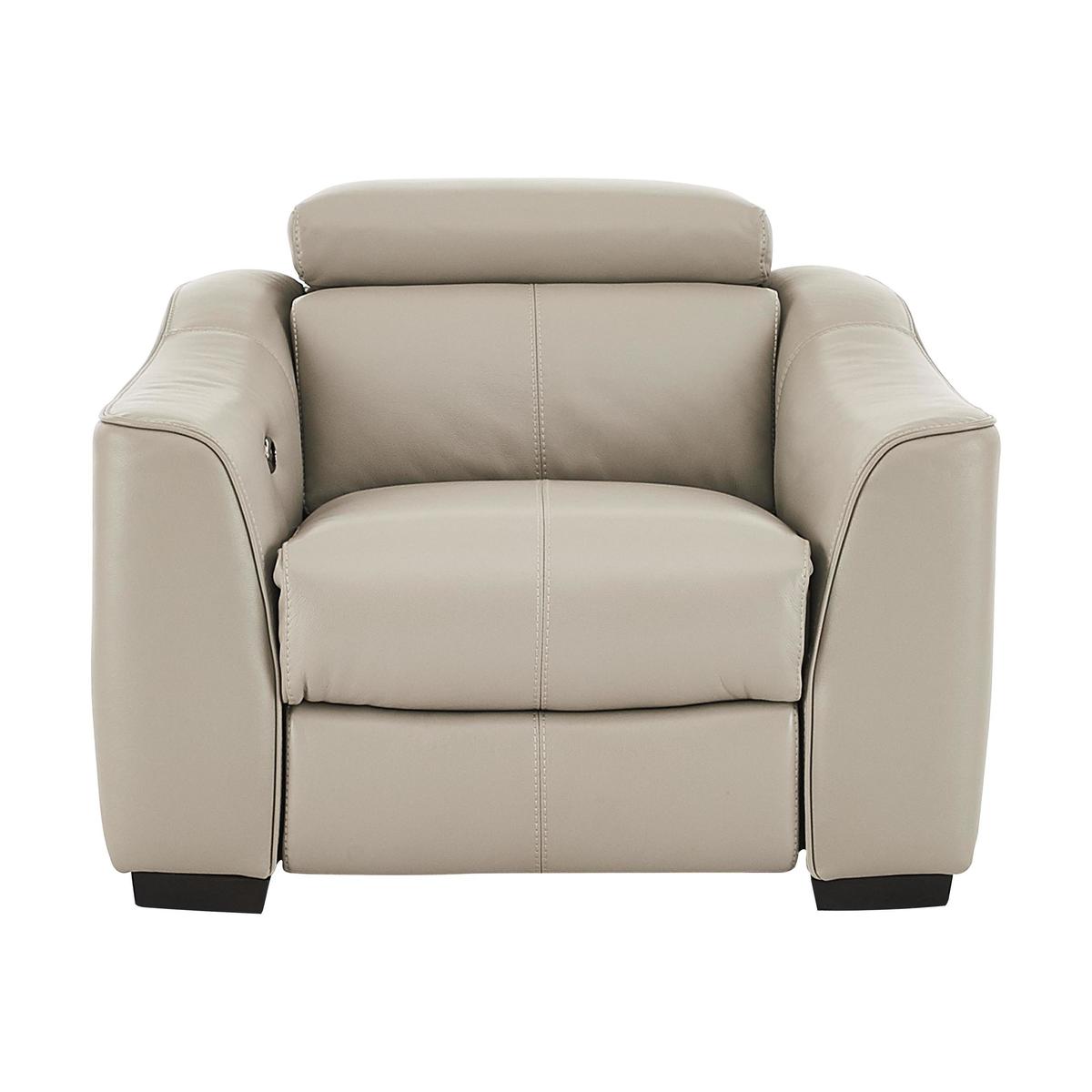 Elixir Leather Armchair - Only One Left! - Grey - By Furniture Village – image 1
