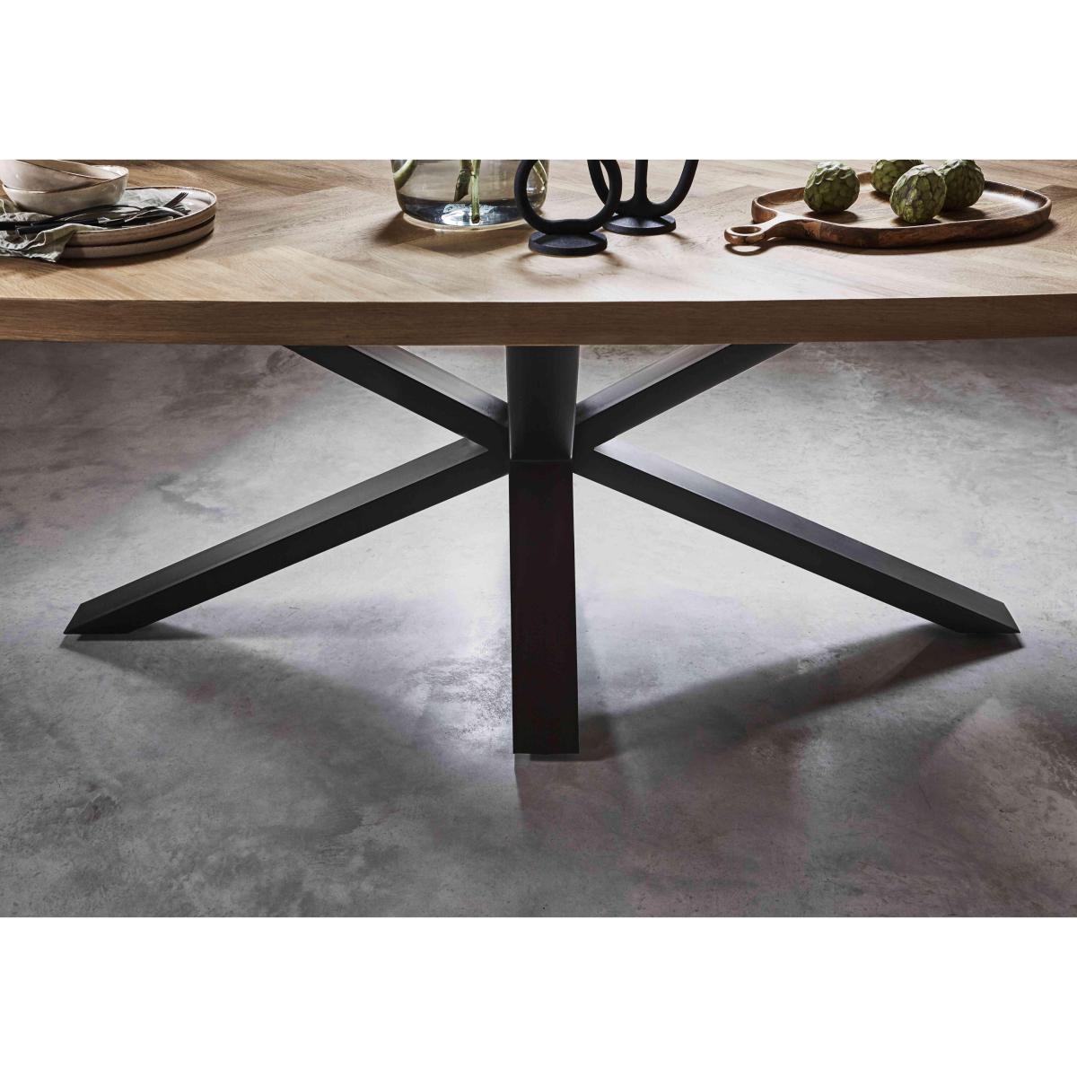 Habufa - Cleveland Dining Table and 6 Swivel Armchairs - Cognac – image 3