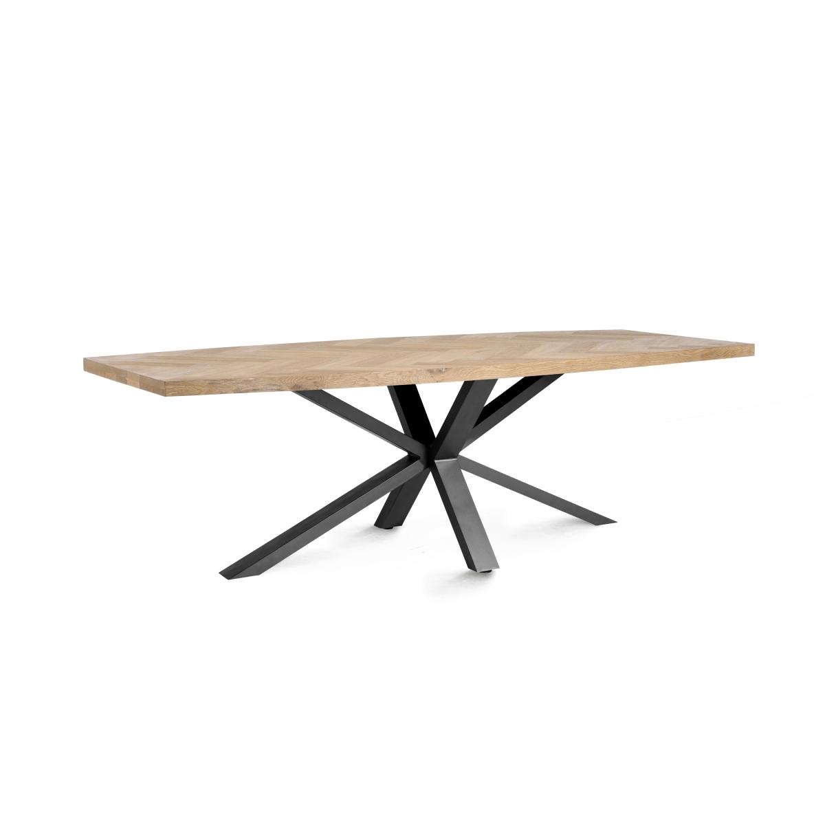 Habufa - Cleveland Dining Table and 6 Swivel Armchairs - Cognac – image 4