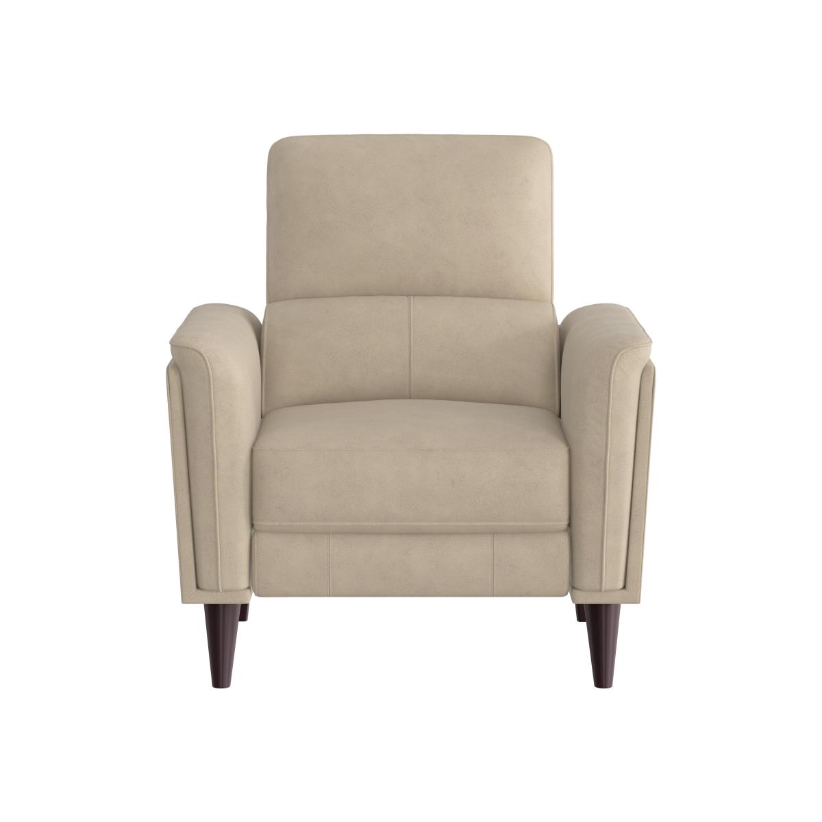 Compact Collection Klein Fabric Power Recliner Chair with Telescopic Headrest - Oatmeal