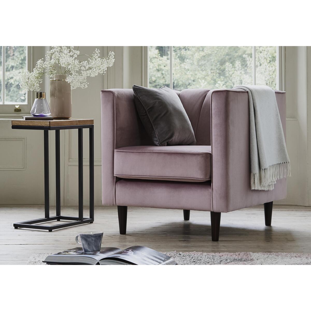 Lace Market Fabric Armchair - Blue – image 2