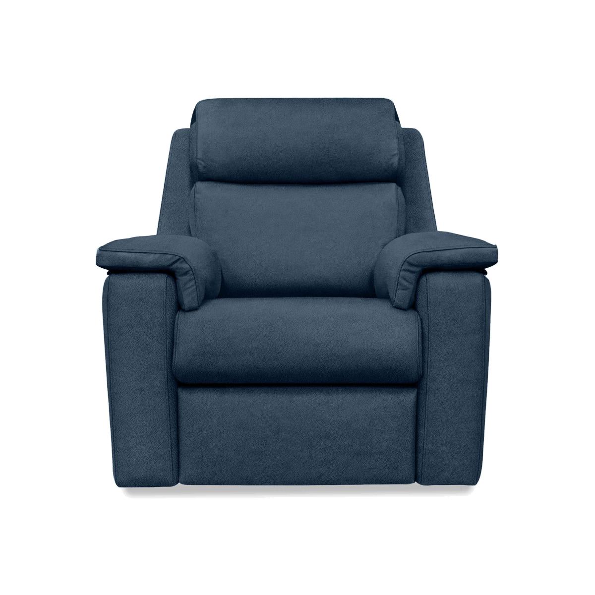 G Plan - Thornbury Fabric Power Recliner Chair with Headrest and Power Lumbar - Stingray Indigo