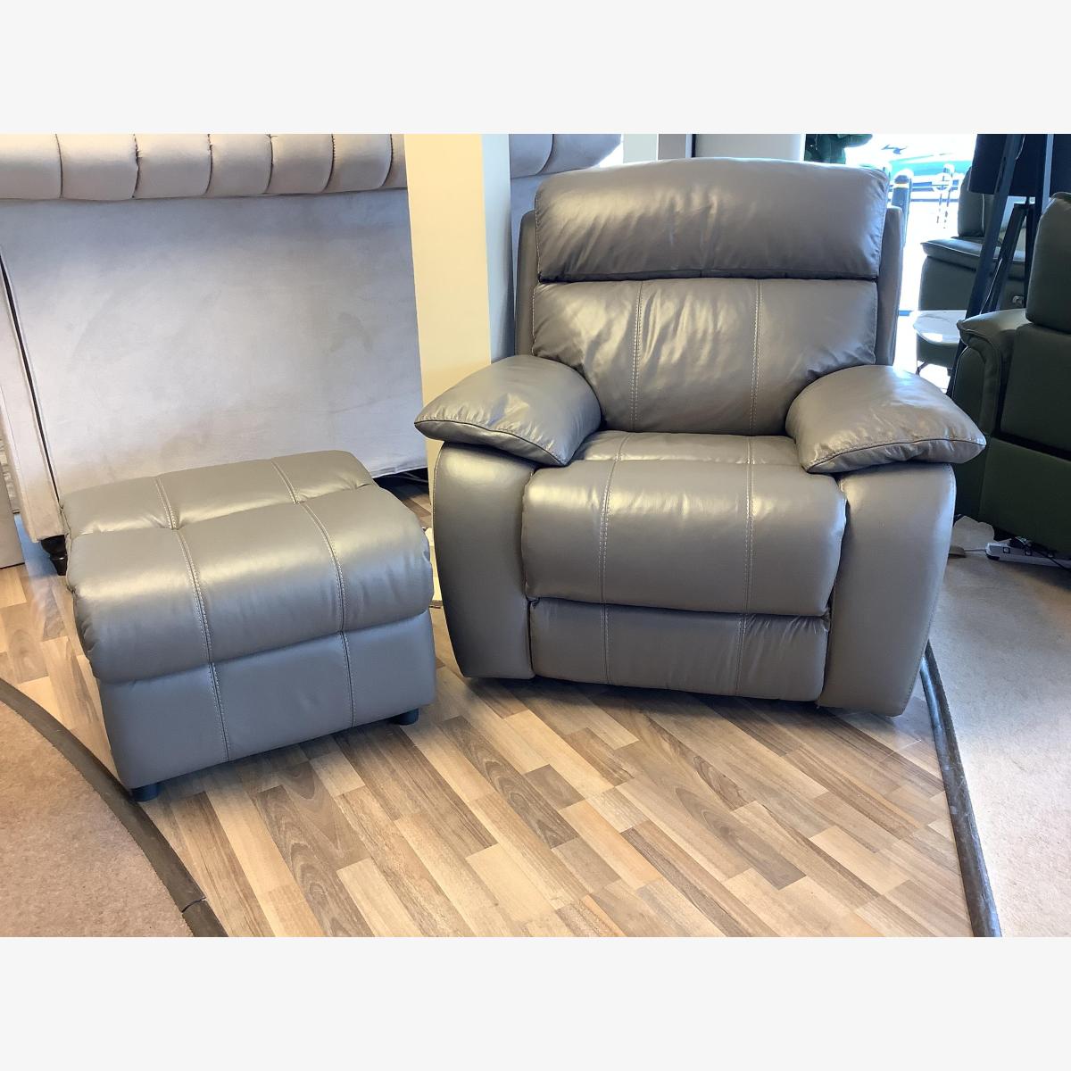 Moreno Leather Power Reclining Armchair – image 1