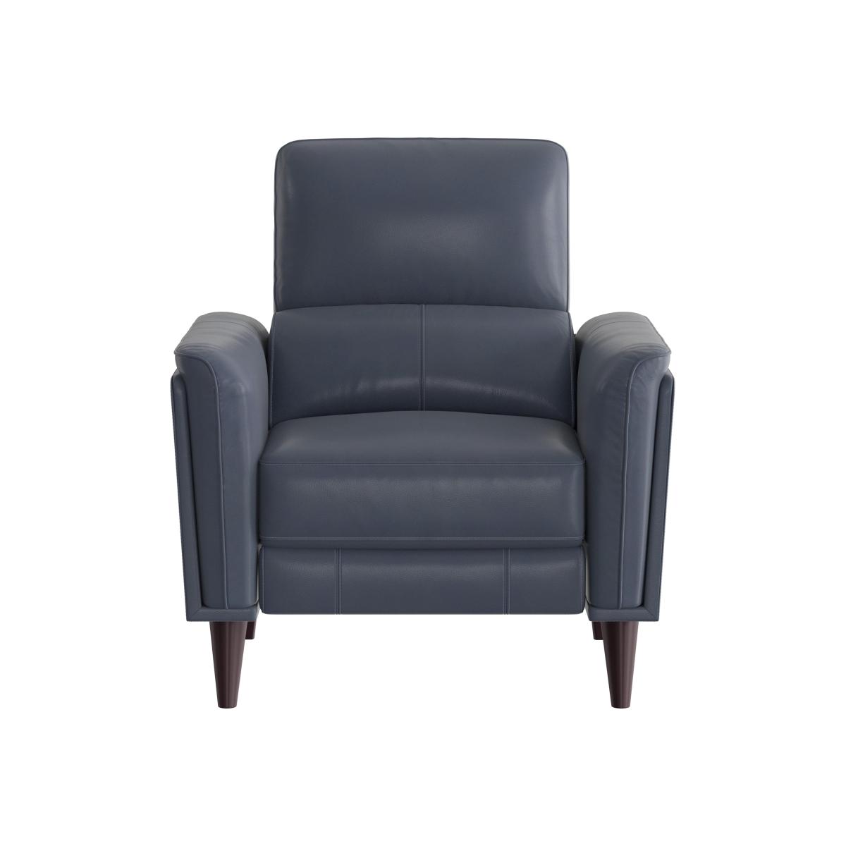 Compact Collection Klein HW Leather Power Recliner Chair with Telescopic Headrest - Ocean Blue