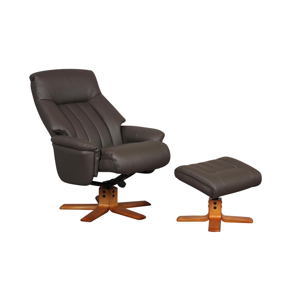 Paris Recliner Armchair and Footstool – image 5