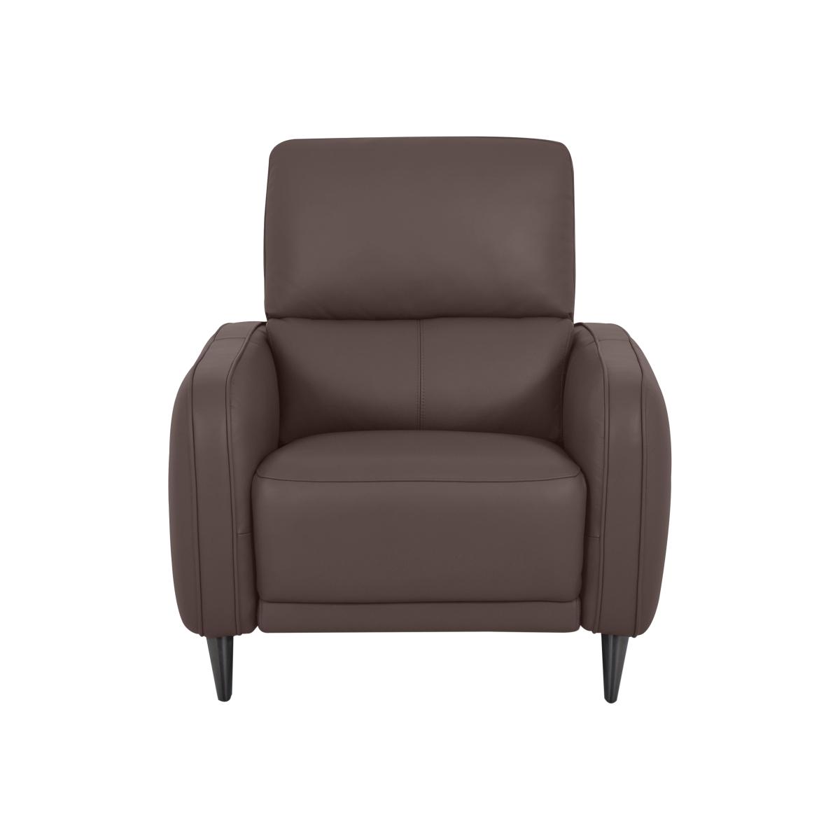 Domicil - Logan NC Leather Chair - NP Cacao Brown