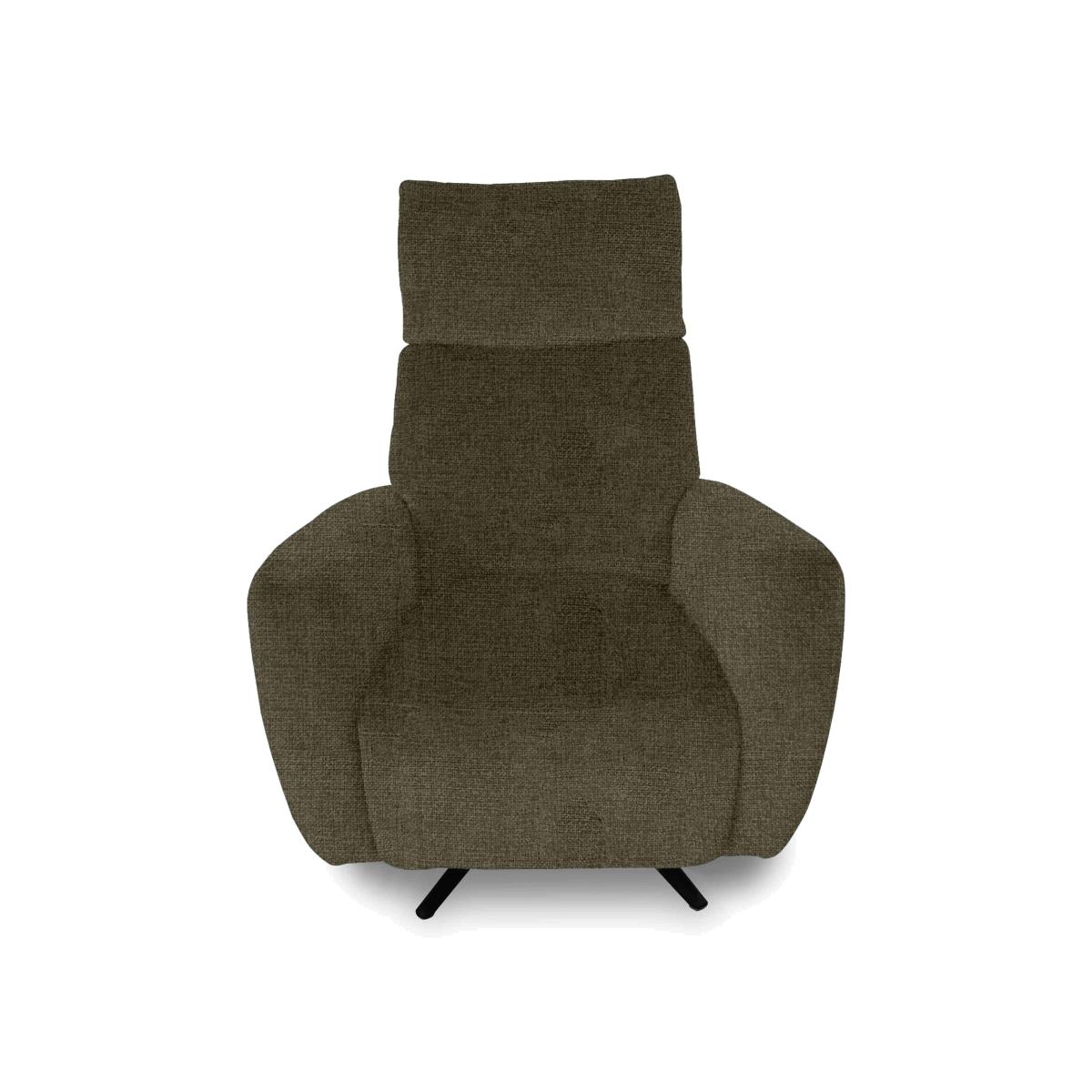 Designer Chair Collection Granada Fabric Power Recliner Swivel Chair with Massage Feature - Grey Forest