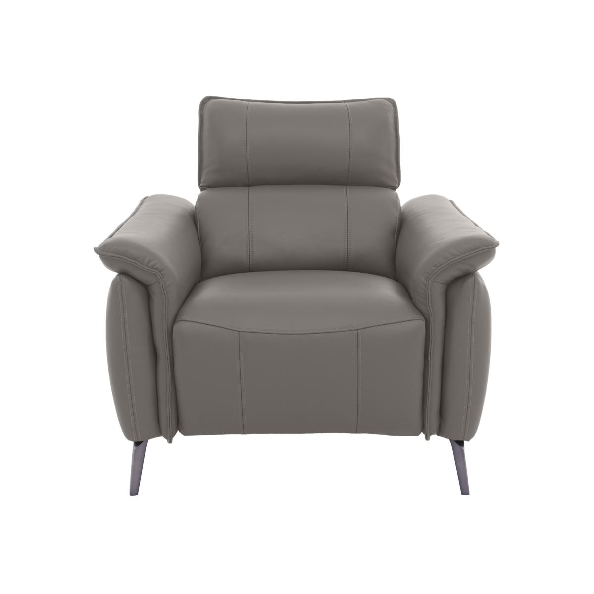 Jude Leather Armchair - Elephant – image 1