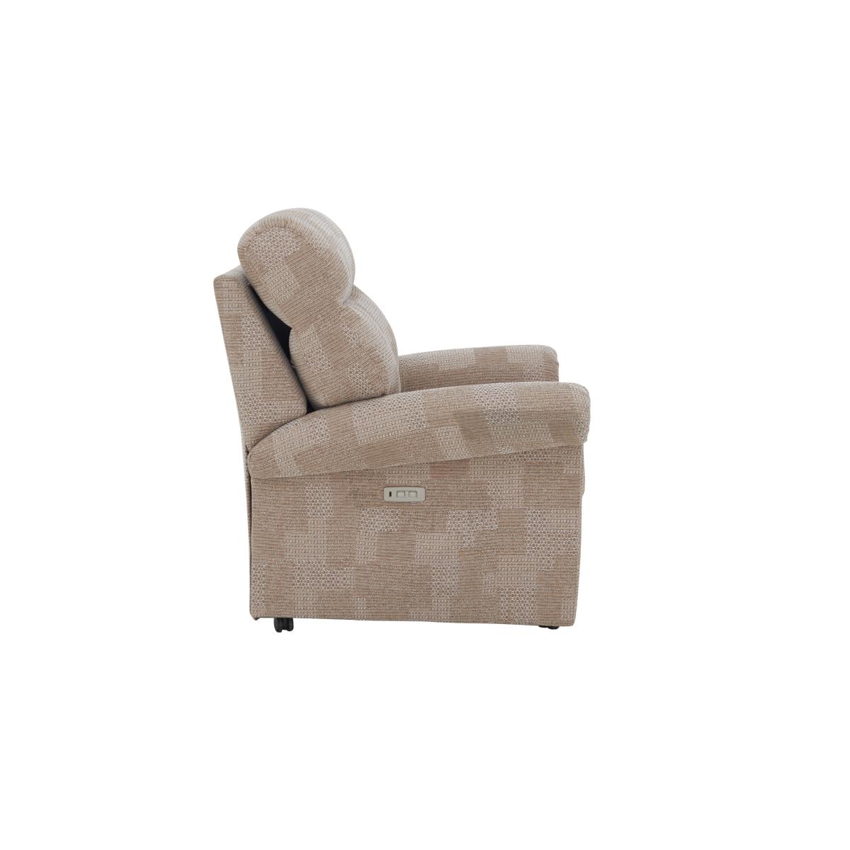 G Plan - Avon Fabric Power Recliner Armchair - Nebular Pebble – image 6