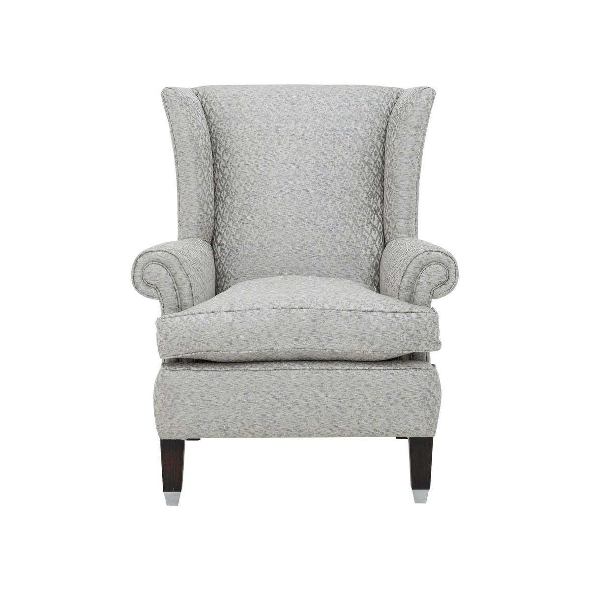 Duresta - The Prestige Collection Kingston Winged Fabric Armchair - Silver – image 2