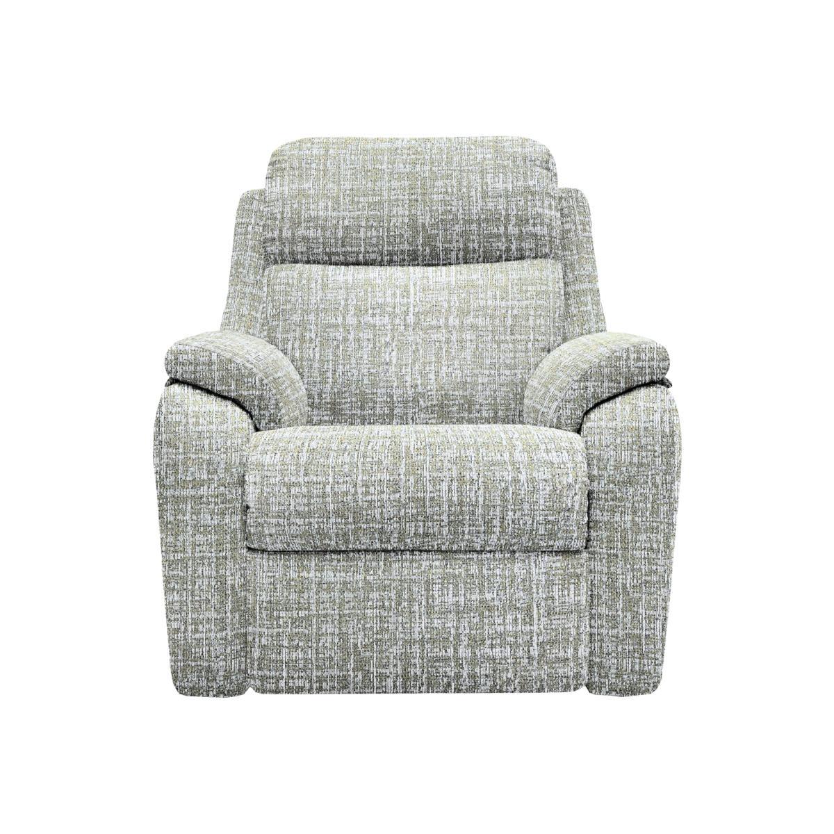 G Plan - Kingsbury Fabric Manual Recliner Armchair - Grey – image 1