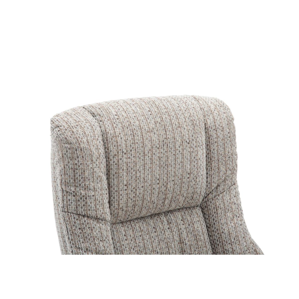 Galway Fabric Swivel Recliner Armchair with Footstool - By Furniture Village – image 4