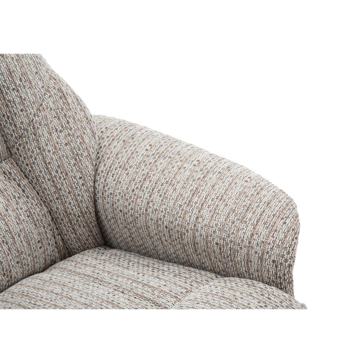 Galway Fabric Swivel Recliner Armchair with Footstool - By Furniture Village – image 5
