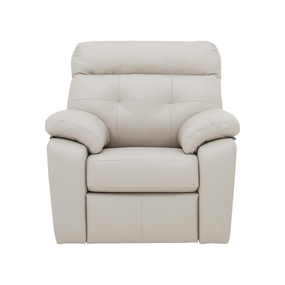 G Plan - Miller Leather Power Recliner Armchair - Grey