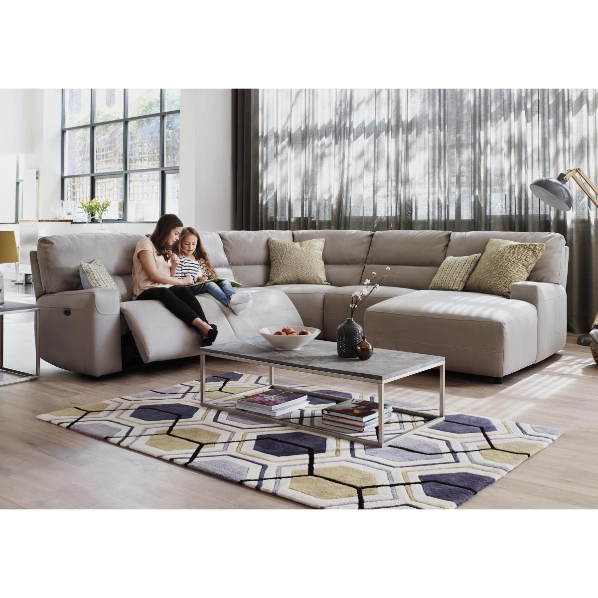Eden Leather Recliner Armchair - Beige- World of Leather – image 2