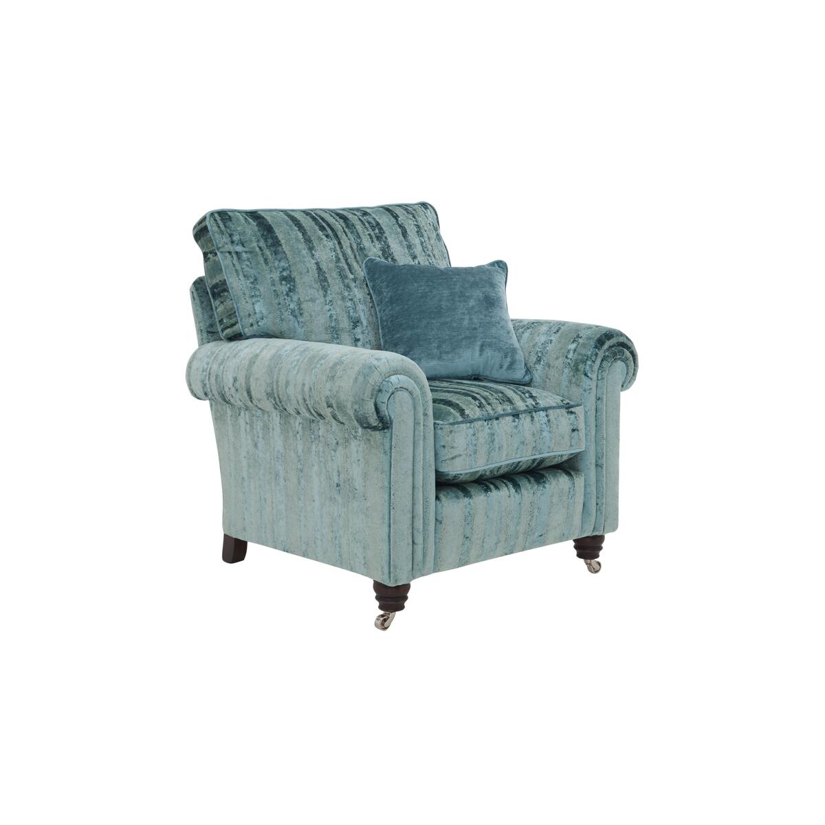 Duresta - Chelsea Village Fabric Armchair - Teal – image 5