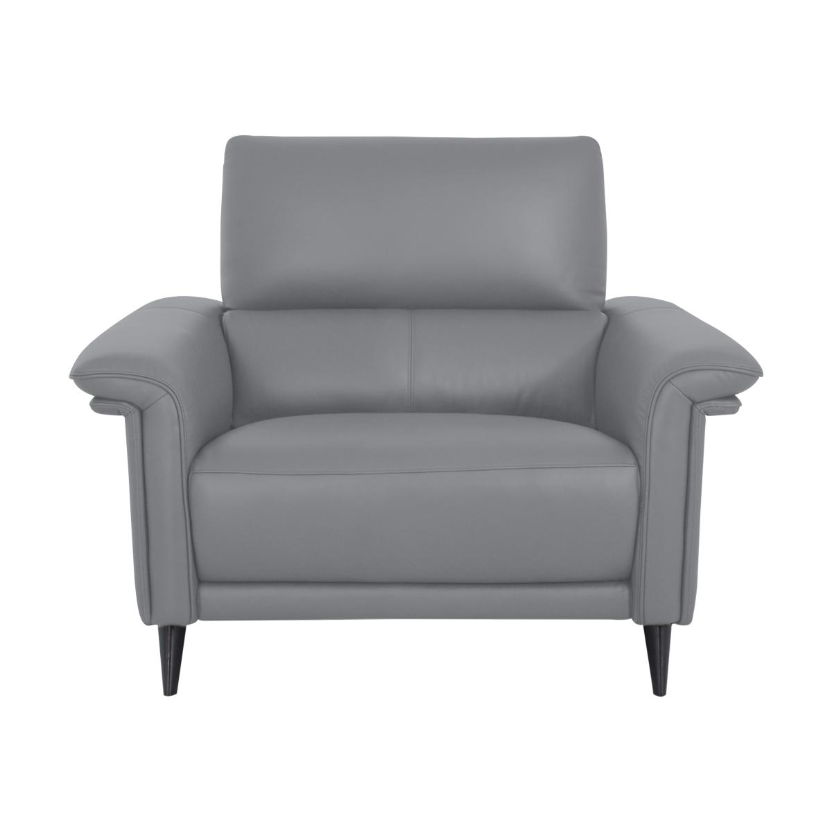Domicil - Huxley Leather Chair - NP Paloma Grey