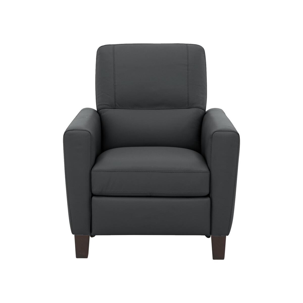 Versano Leather Armchair - Black
