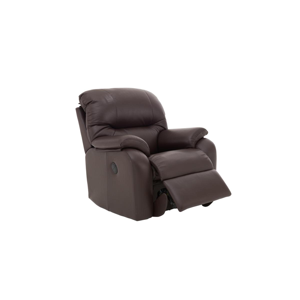 G Plan - Mistral Leather Power Recliner Armchair - Texas Charcoal – image 3