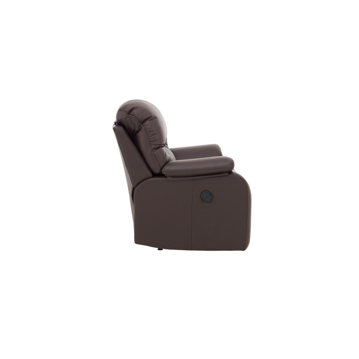 G Plan - Mistral Leather Power Recliner Armchair - Texas Charcoal – image 4
