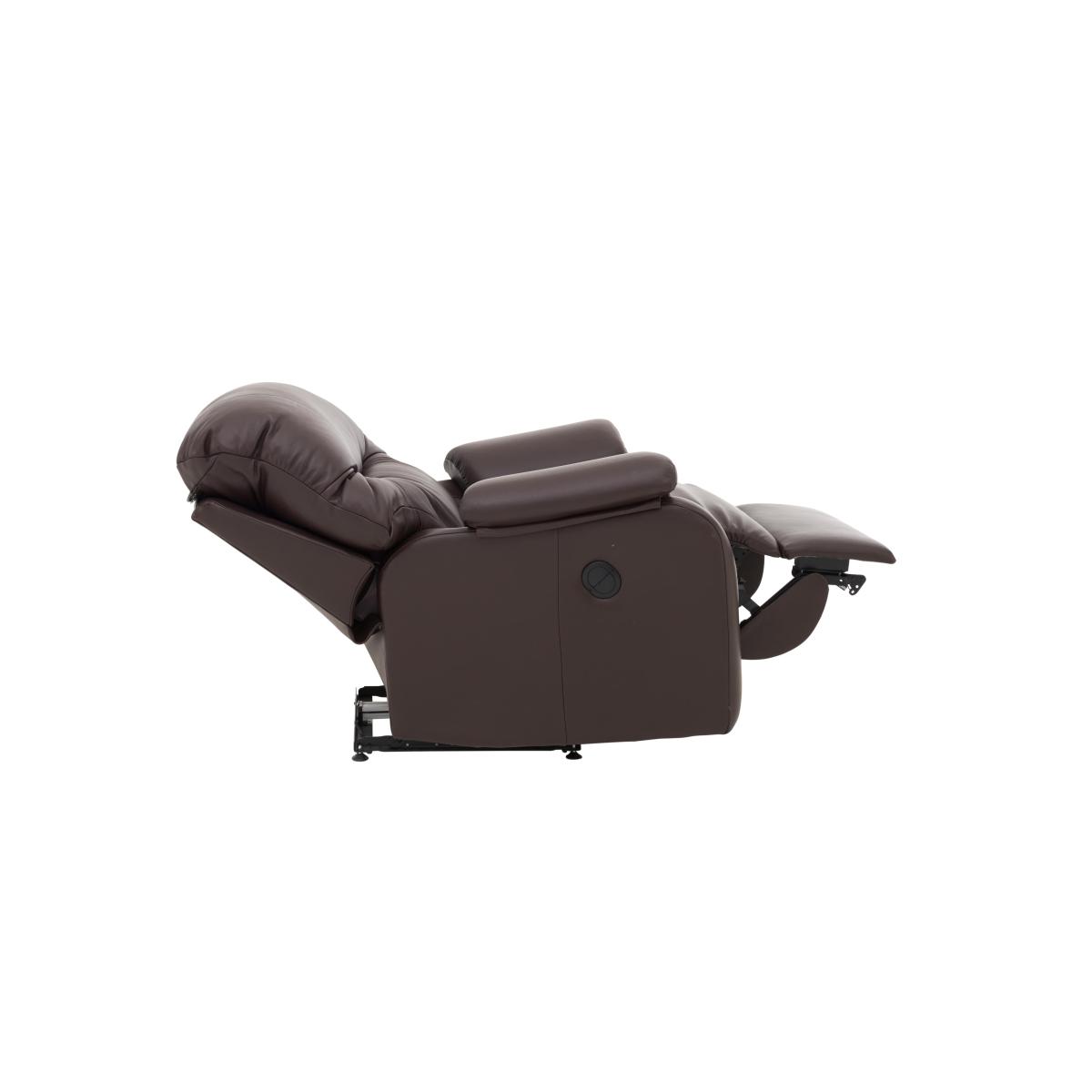 G Plan - Mistral Leather Power Recliner Armchair - Texas Charcoal – image 6