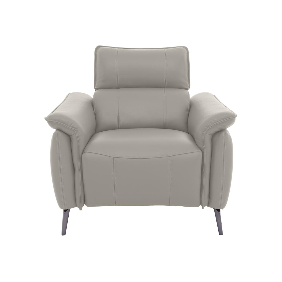 Jude Leather Armchair - New Grey – image 1