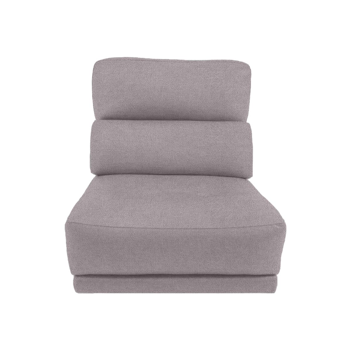 Adama Fabric Armless Unit - Power Recliner - Pewter