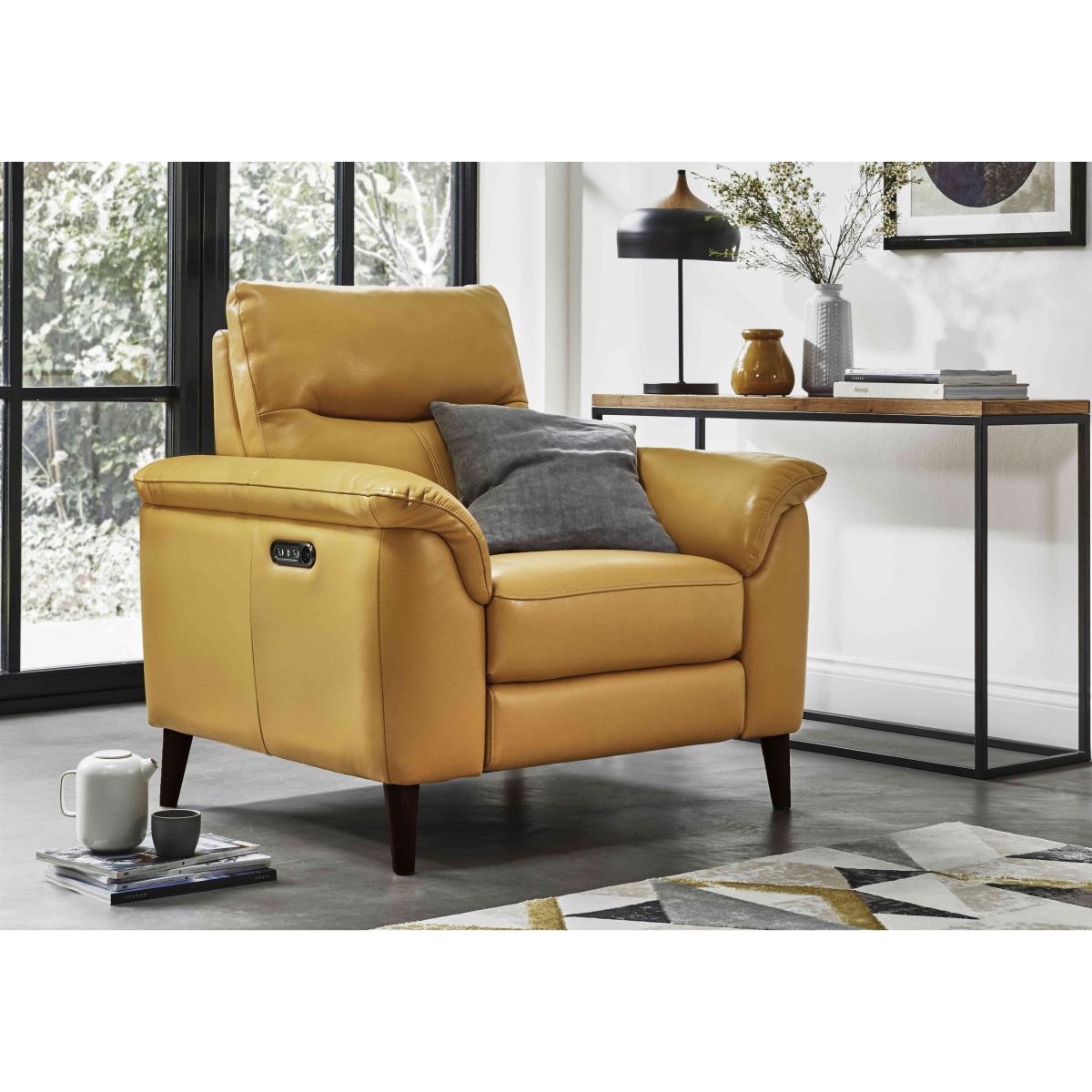 Morgan NC Leather Armchair - Lead Grey – image 2