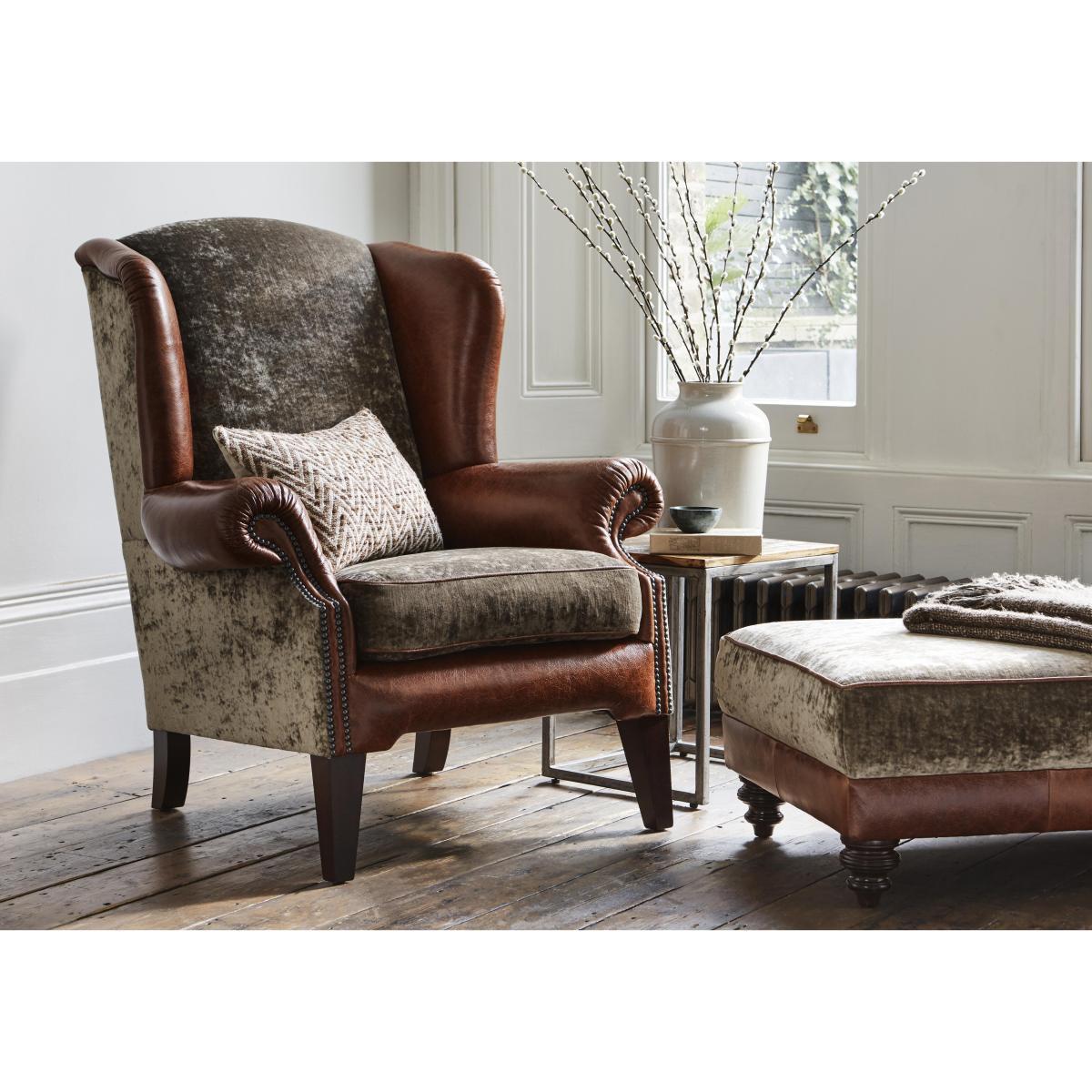 Tetrad - Northwood Wing Back Arm Chair - Brown – image 2