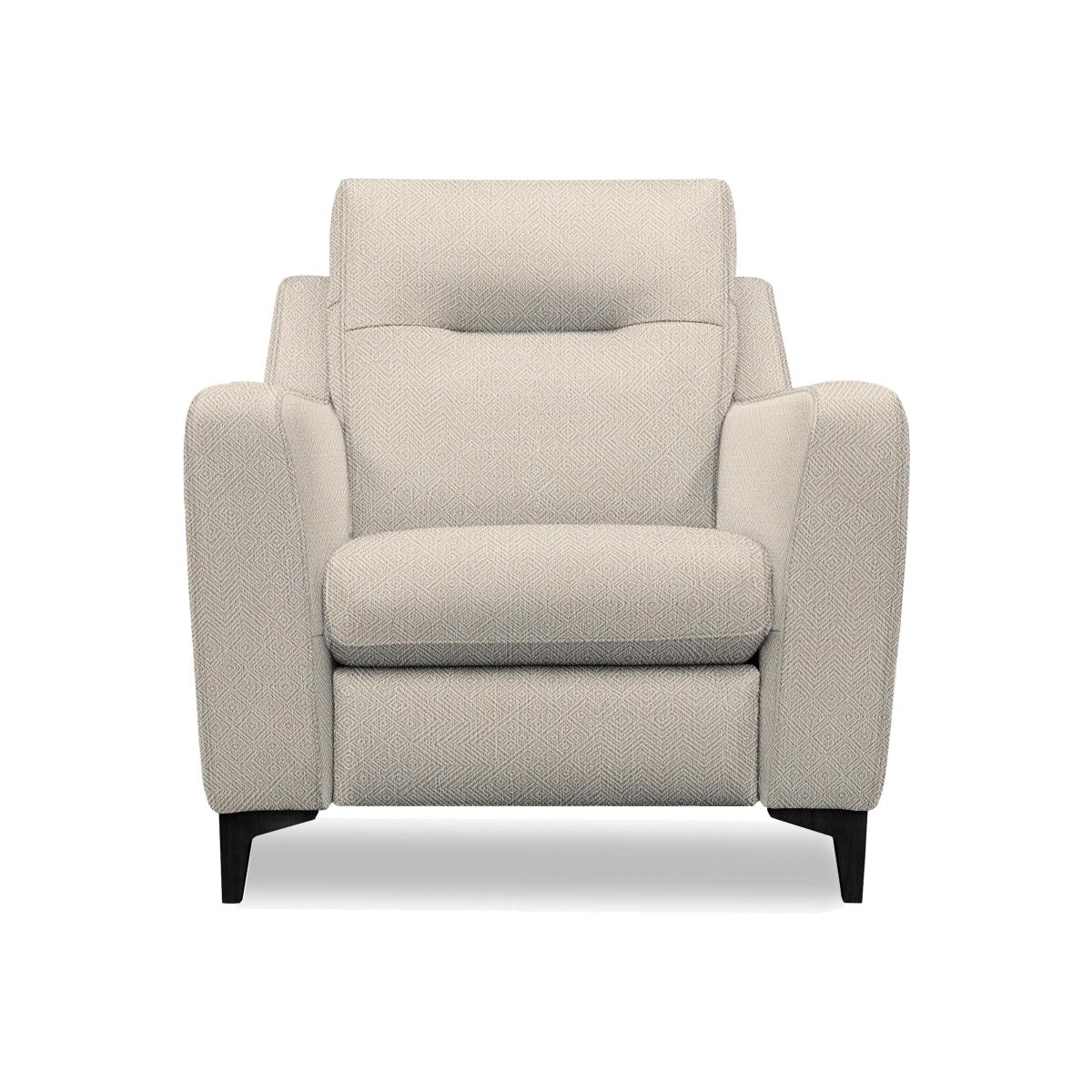 G Plan - Arlo Fabric Power Recliner Chair - Nebular Pebble with Ebony Feet