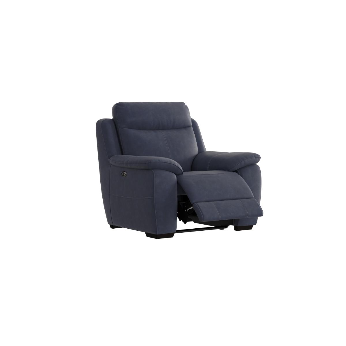 Starlight Express Leather Power Recliner Armchair with Power Headrest - Brown – image 4