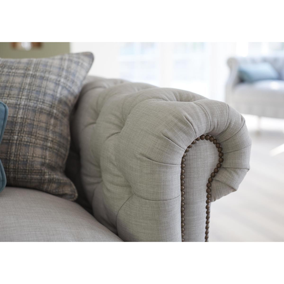 Alexander and James - New England Newport Fabric Armchair - Beige – image 3
