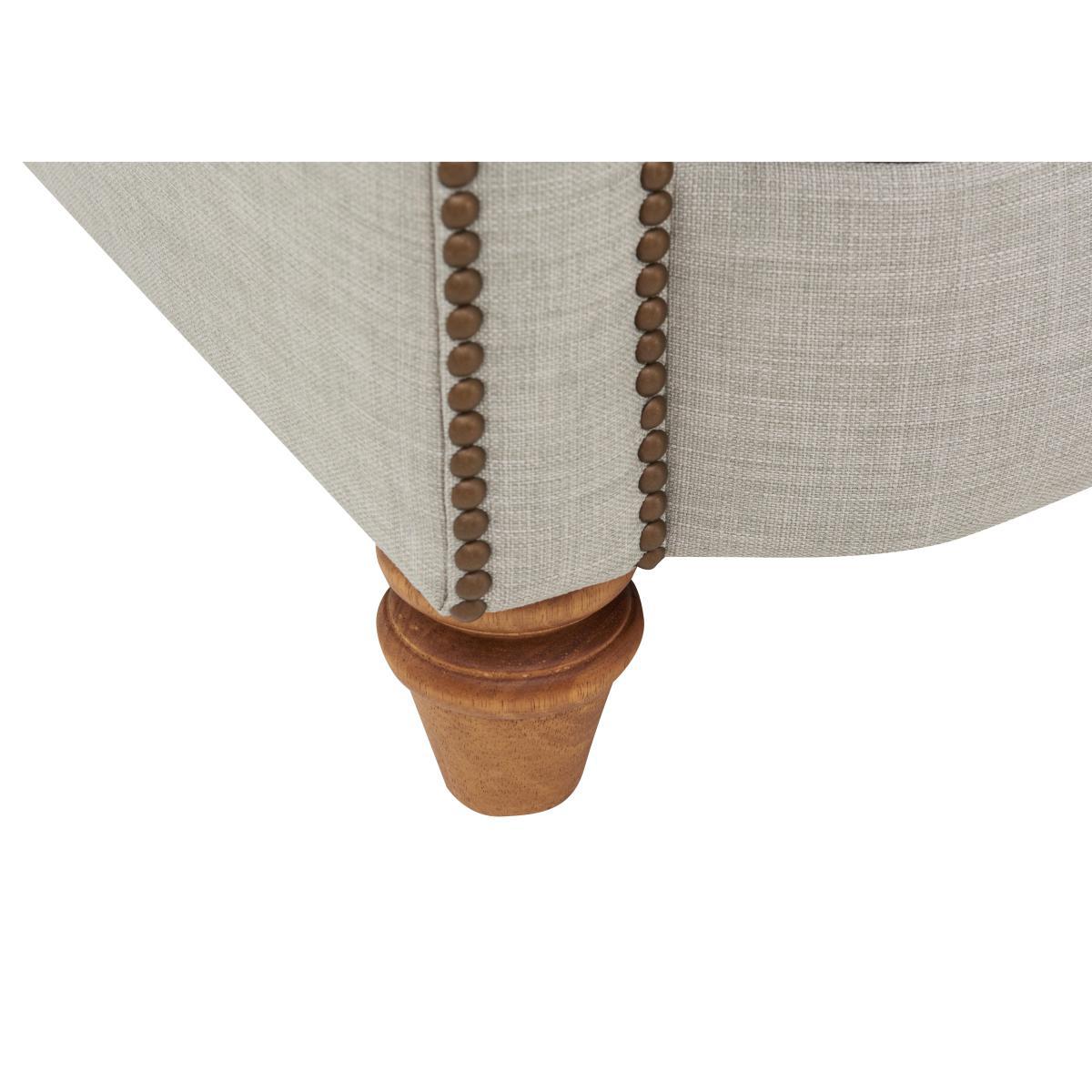 Alexander and James - New England Newport Fabric Armchair - Beige – image 4