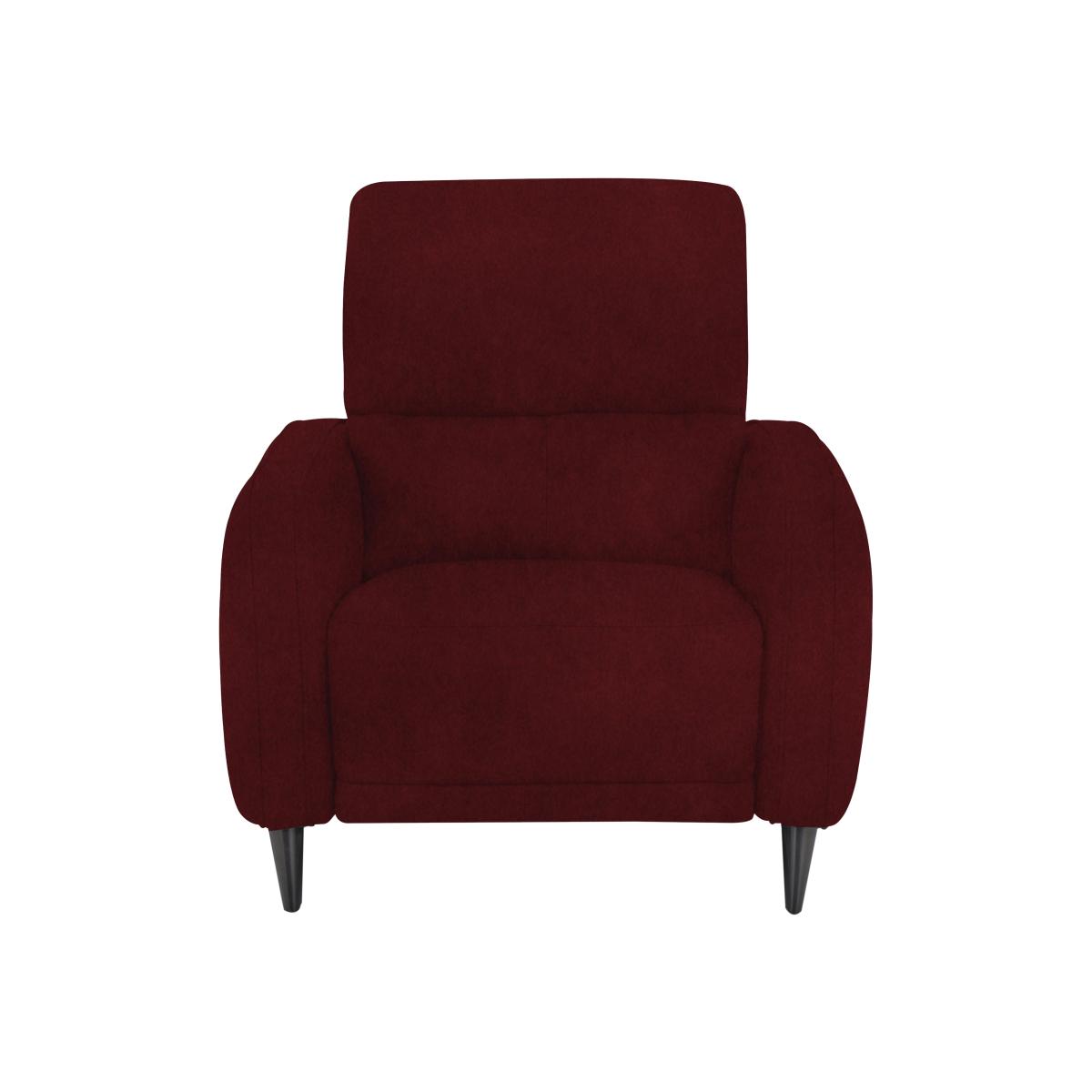 Domicil - Logan Fabric Power Recliner Chair - Burgundy