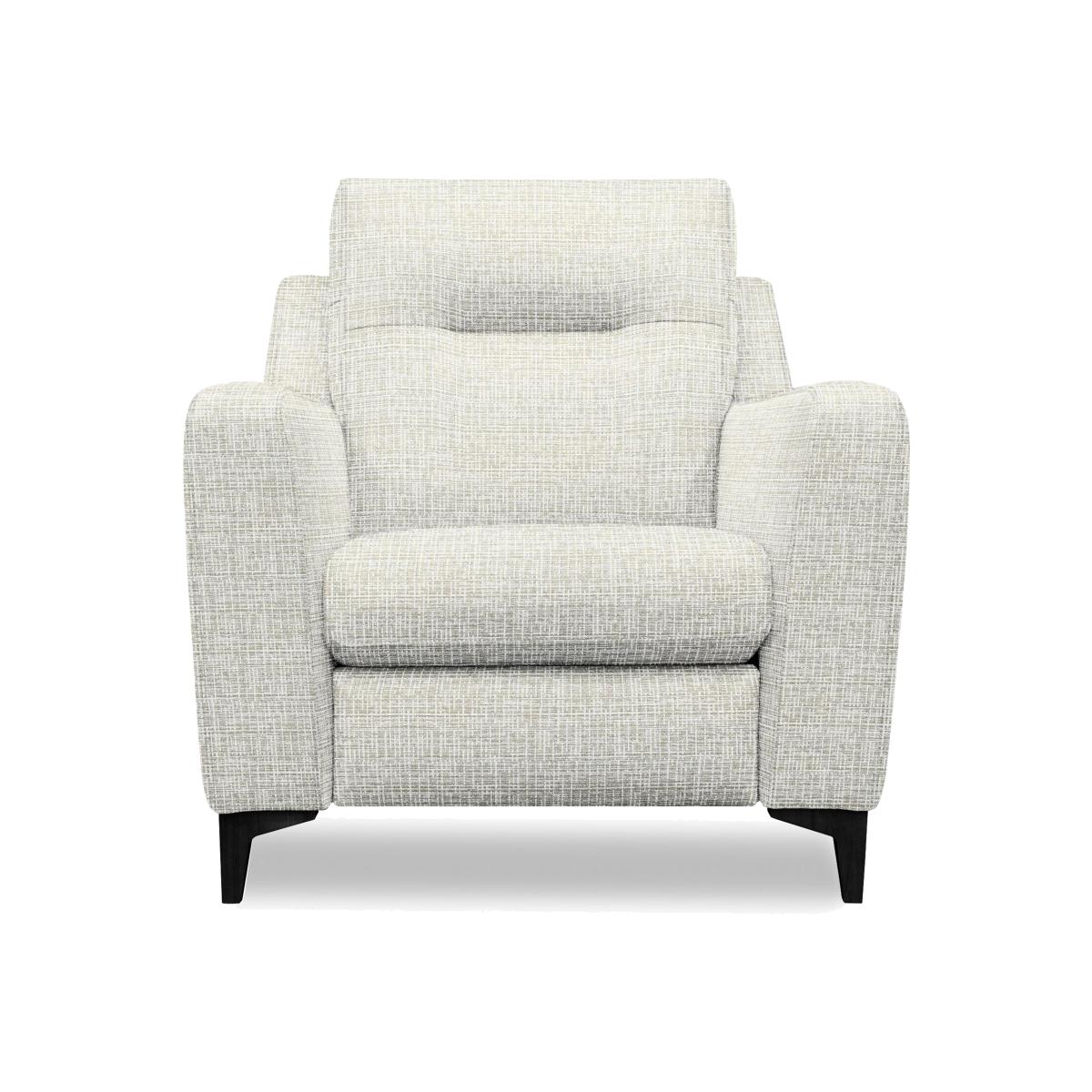 G Plan - Arlo Fabric Chair - Waffle Taupe with Ebony Feet