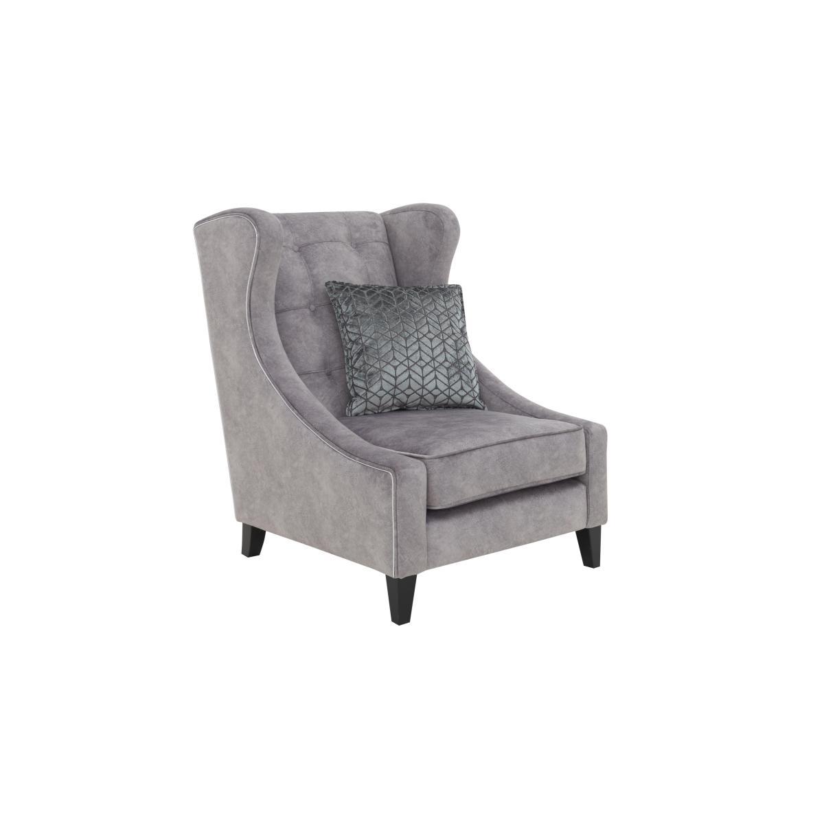 Amora Fabric Winged Accent Chair – image 5