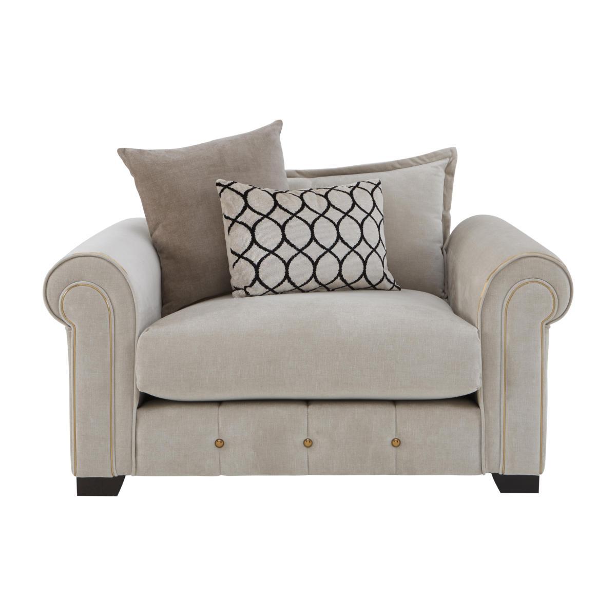 Alexander and James - Sumptuous Fabric Snuggler Chair – image 1