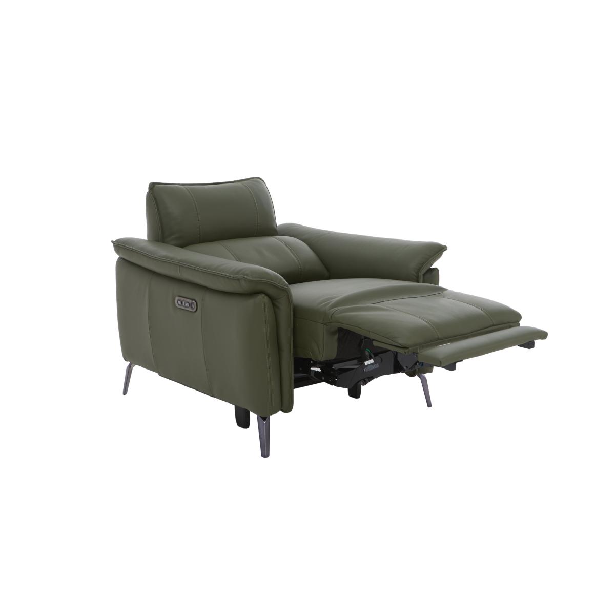Jude Leather Armchair - Lead Grey – image 8