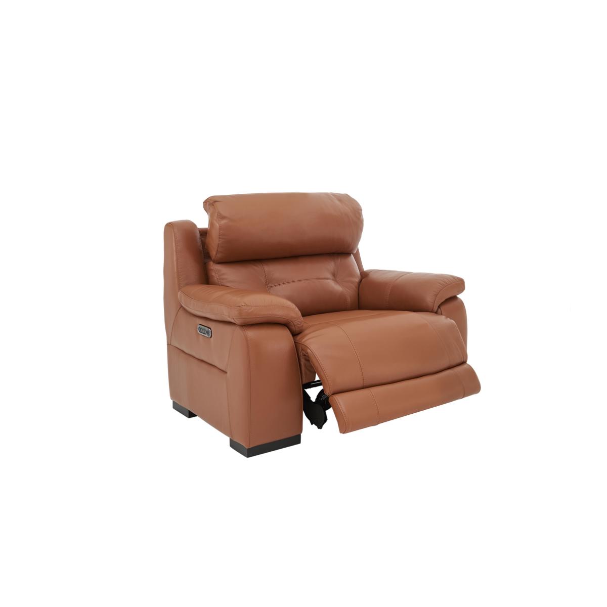 Ease Leather Recliner Armchair - Black - By Furniture Village – image 2