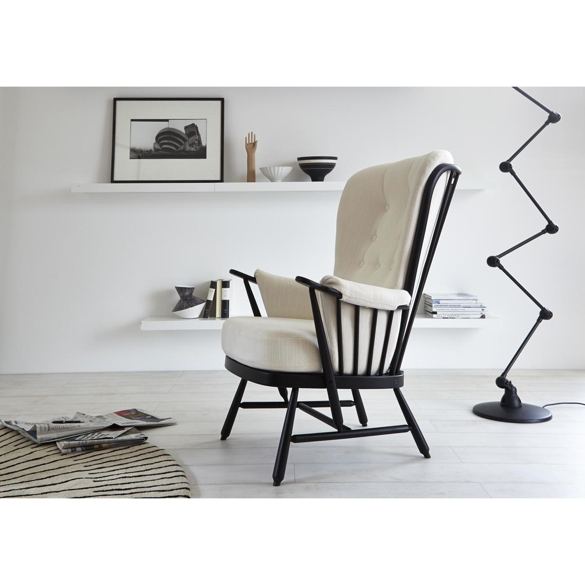 Ercol - Evergreen High Back Easy Armchair - Black – image 2