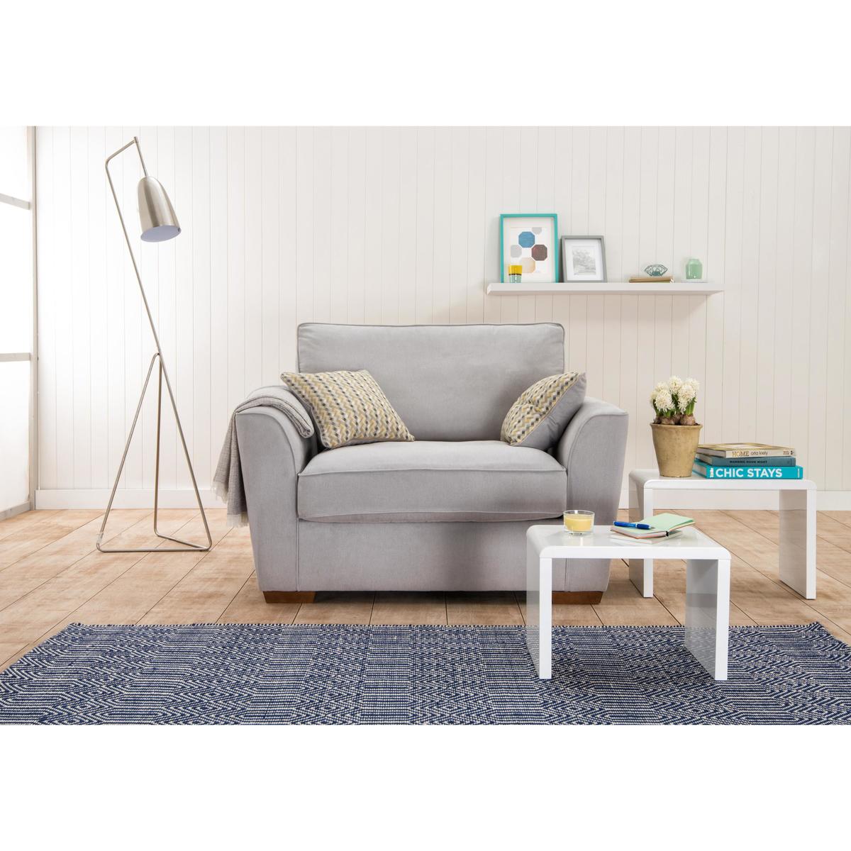 The Weekender Collection Fable Fabric Armchair Sofa Bed - Cream - By Furniture Village – image 2