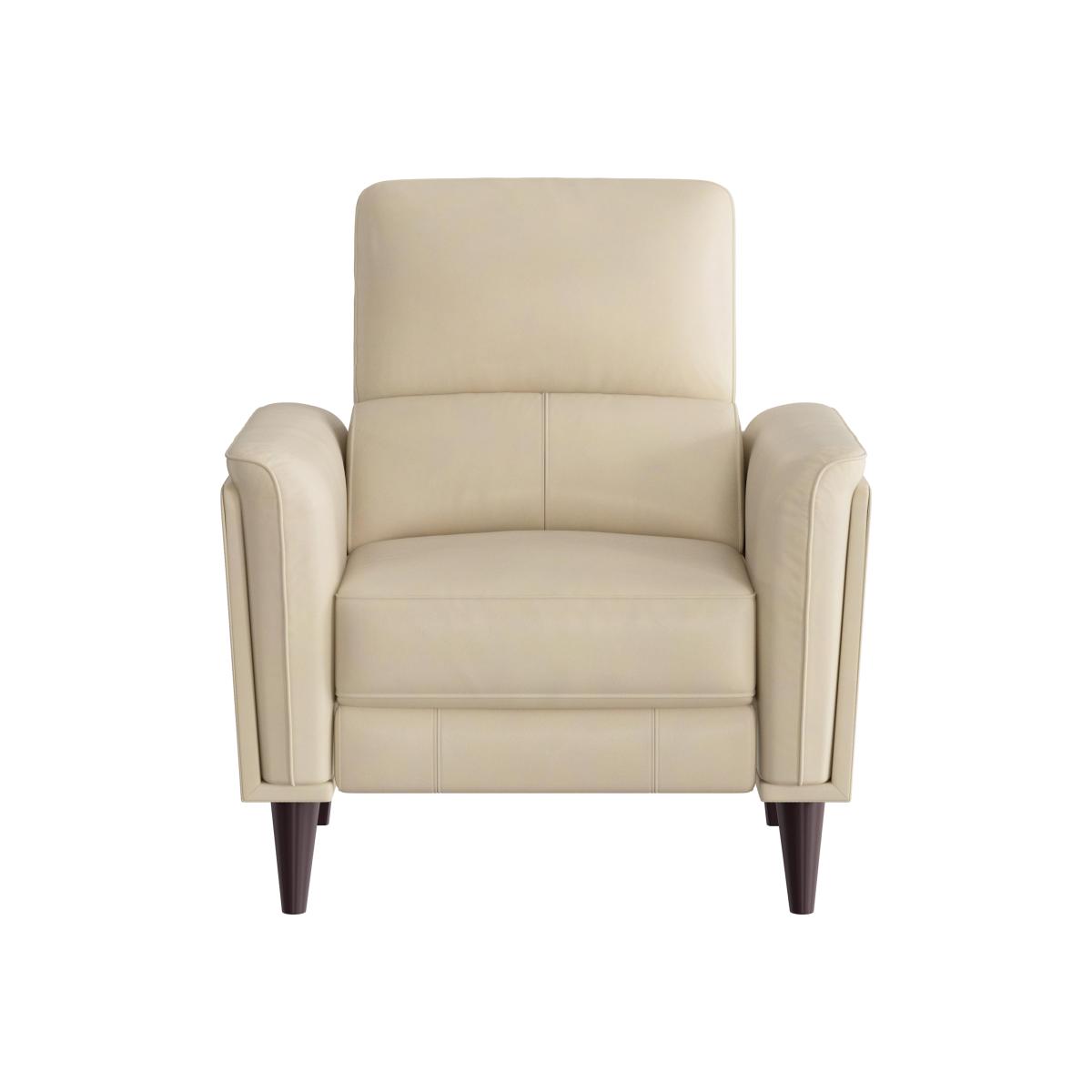 Compact Collection Klein NC Leather Power Recliner Chair with Telescopic Headrest - NC Bisque
