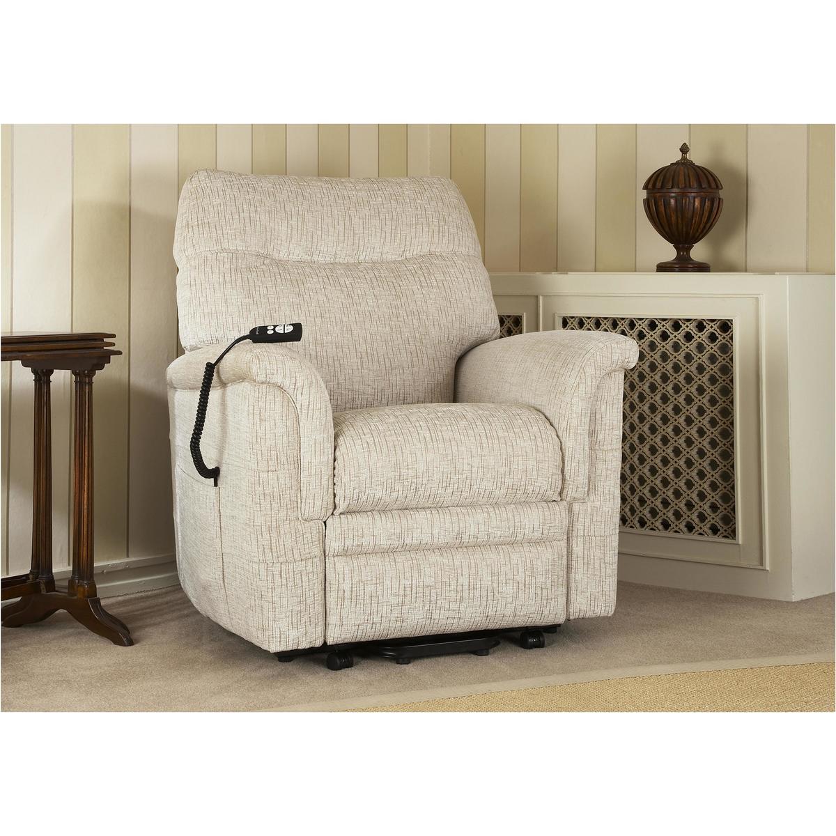 Parker Knoll - Hudson Fabric Lift and Rise Armchair - Beige – image 2