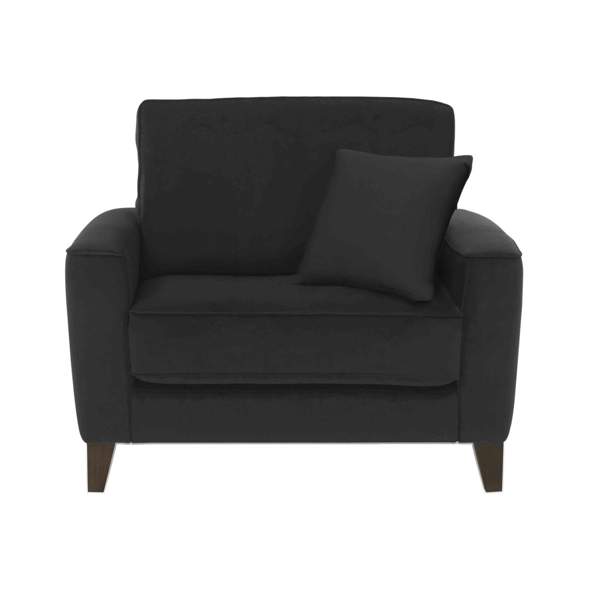 Brondby Fabric Cuddle Chair - Panther Grey