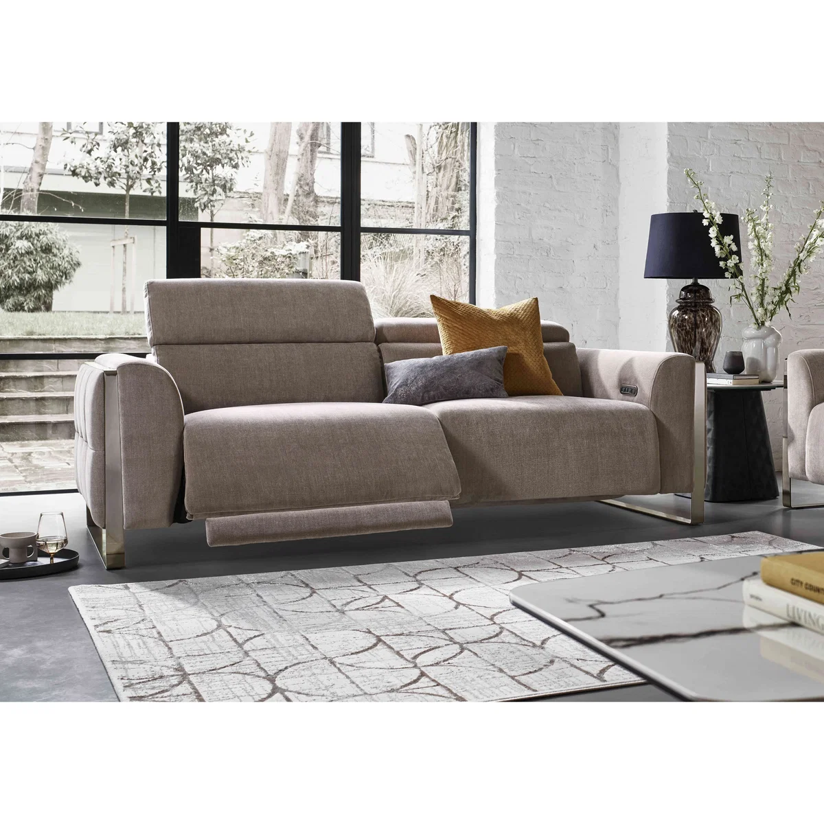 Gisella Fabric 3 Seater Sofa - Dexter Mocha - Sofas and Armchairs - In Time for Christmas – image 2
