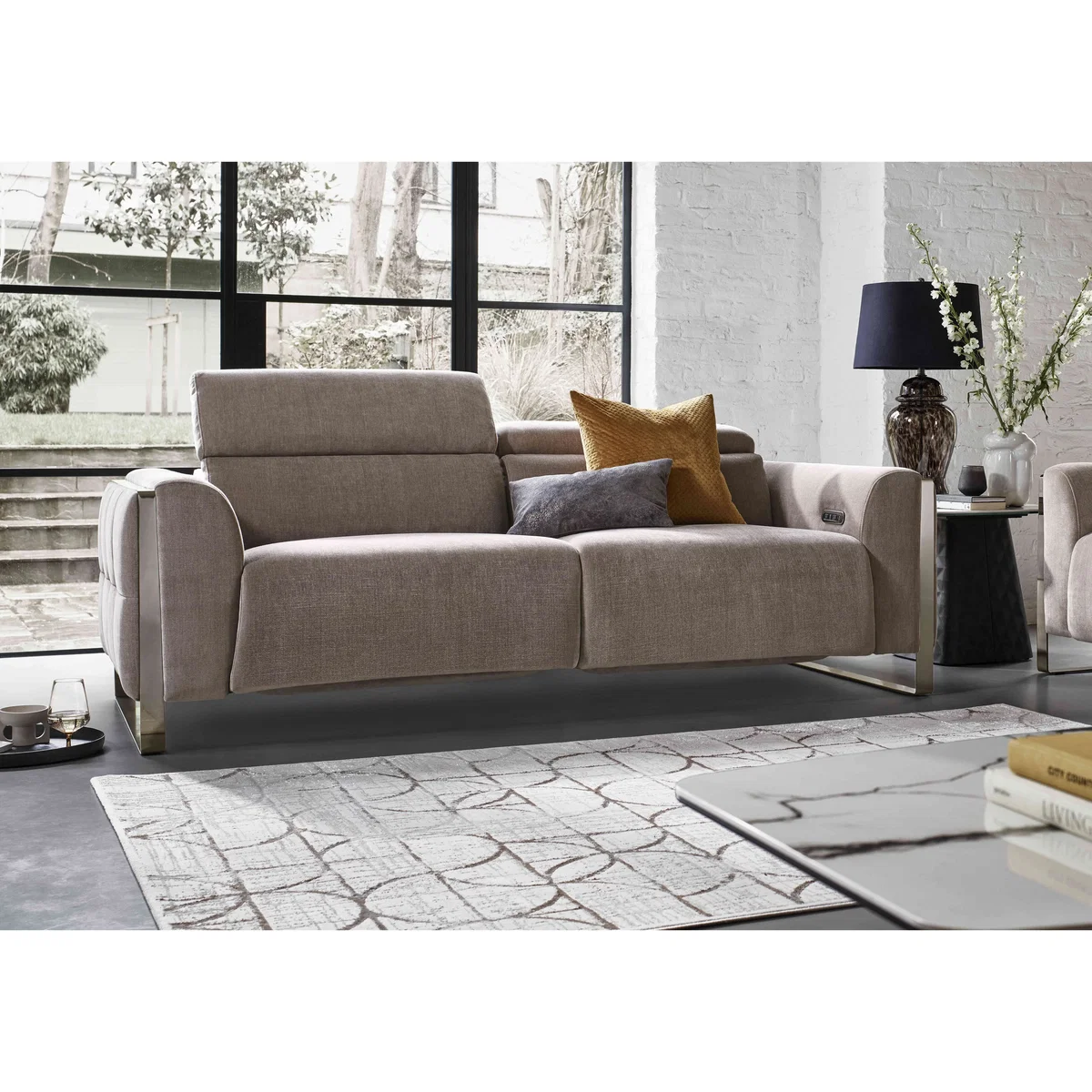 Gisella Fabric 3 Seater Sofa - Dexter Mocha - Sofas and Armchairs - In Time for Christmas – image 3