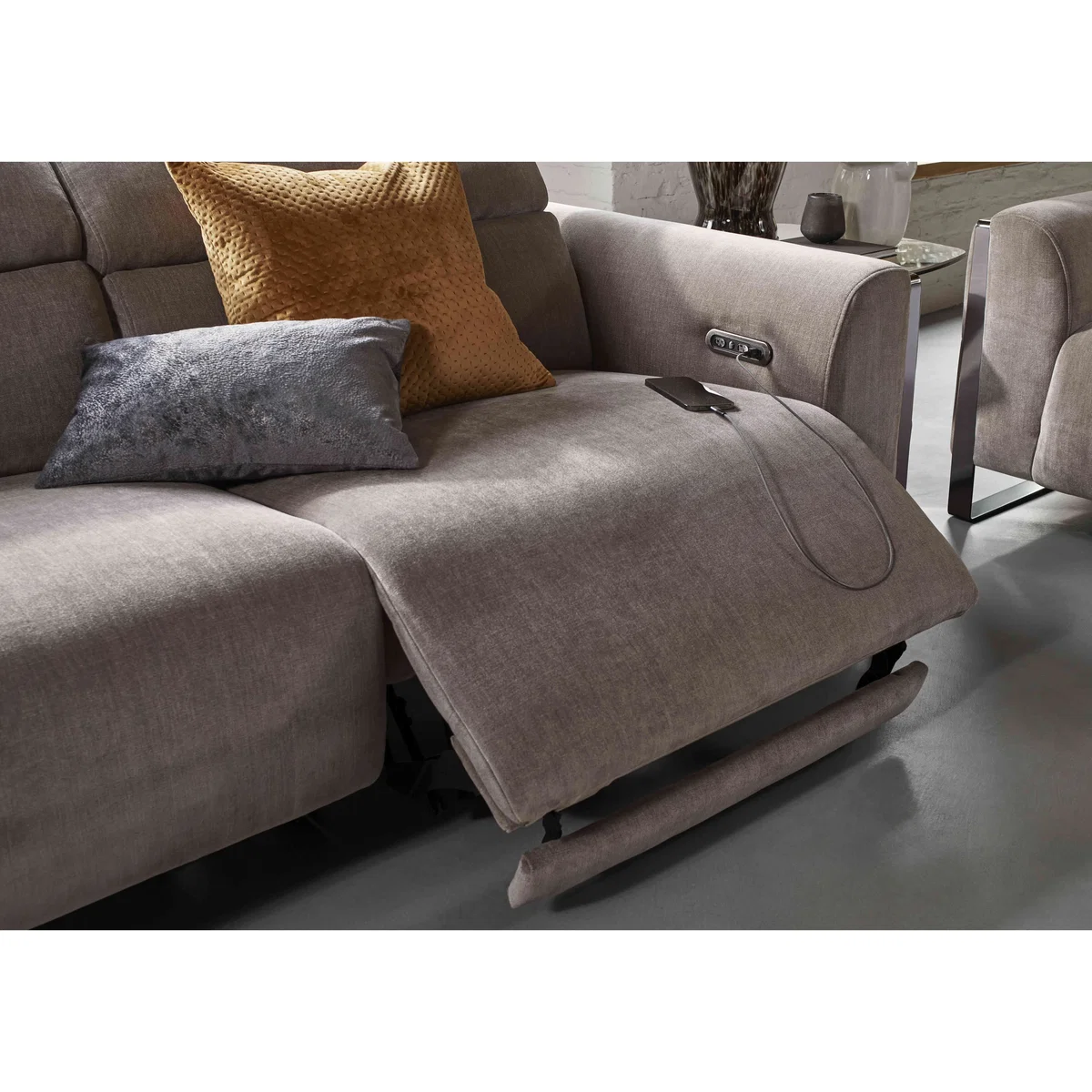 Gisella Fabric 3 Seater Sofa - Dexter Mocha - Sofas and Armchairs - In Time for Christmas – image 5