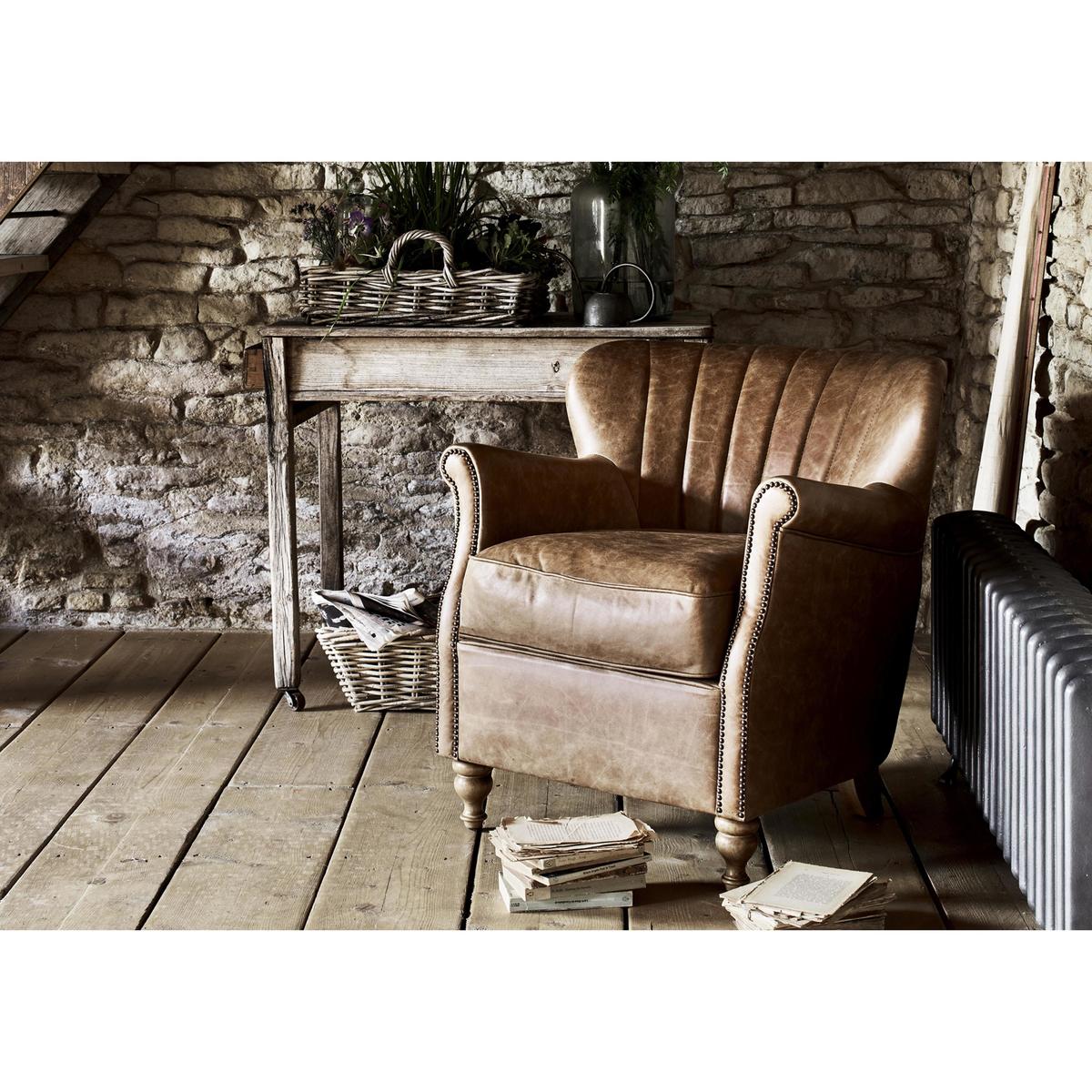 Alexander and James - Camden Collection Haven Leather Armchair - Brown – image 3