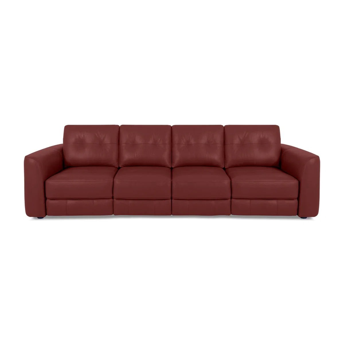 World of Leather - Drift 4 Seater Leather Power Glider Sofa - BV Deep Red - Sofas and Armchairs - In Time for Christmas – image 1