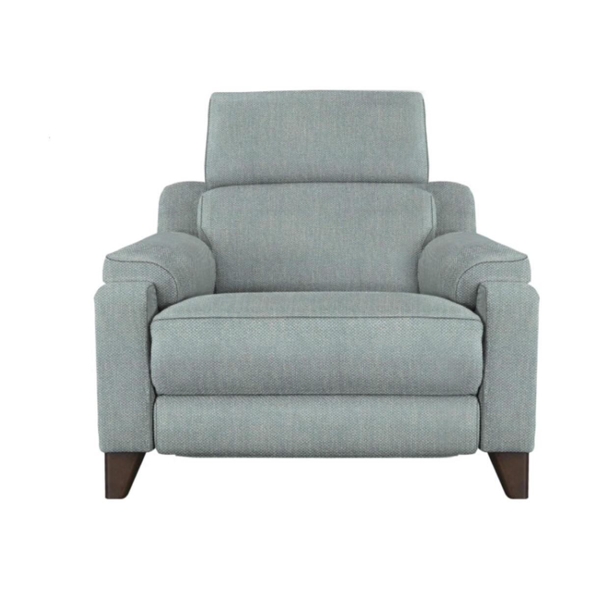 Parker Knoll - Evolution Fabric Recliner Armchair - Blue